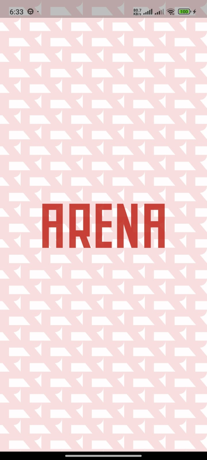 RRR Arena member app splash screen